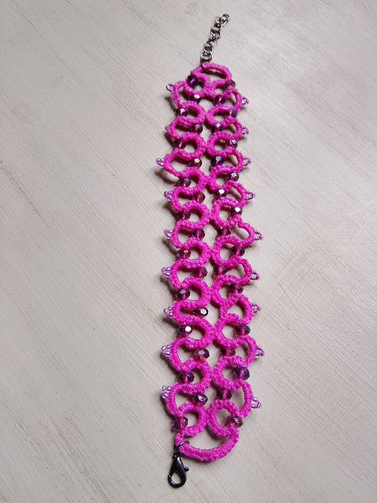 Braccialetto magenta